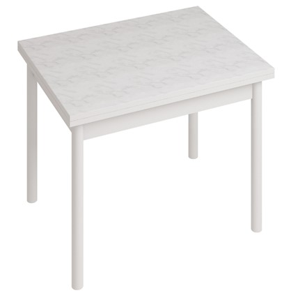 Стол на кухню СТ22, Белый/Белый мрамор в Тамбове - изображение