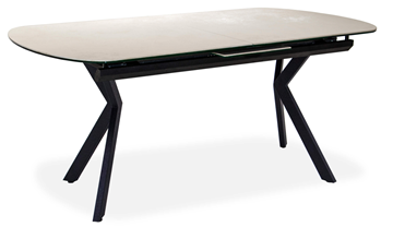Кухонный раскладной стол Шамони 1CX 140х85 (Oxide Avorio/Графит) в Тамбове - предосмотр