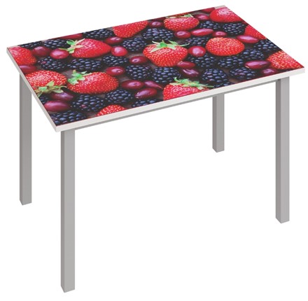 Кухонный стол раскладной Фристайл-3, Ягоды в Тамбове - изображение