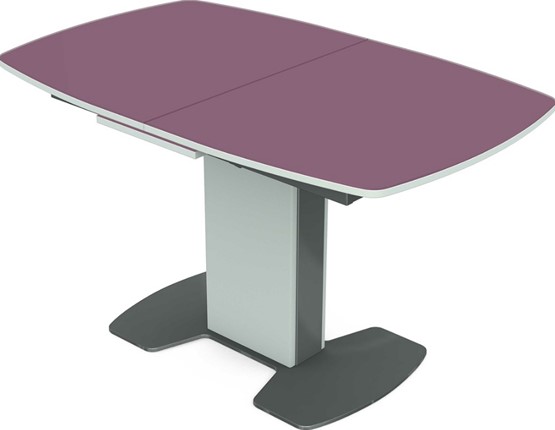 Кухонный стол раскладной Санторини (стекло) в Тамбове - изображение