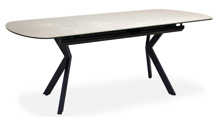Обеденный раздвижной стол Шамони 3CX 180х95 (Oxide Avorio/Графит) в Тамбове - изображение 1
