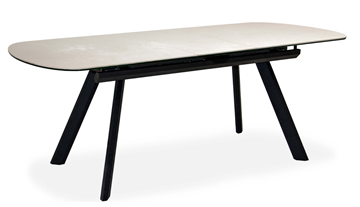 Кухонный стол раскладной Шамони 3CQ 180х95 (Oxide Avorio/Графит) в Тамбове - предосмотр 1