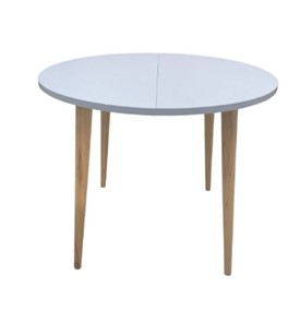 Кухонный раздвижной круглый стол Серый камень 90*90 см ЛДСП в Тамбове - предосмотр 3