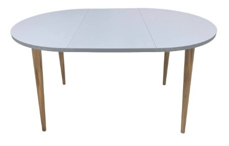 Кухонный раздвижной круглый стол Серый камень 90*90 см ЛДСП в Тамбове - изображение 9