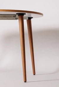 Обеденный круглый раздвижной стол Шпон Дуба 677 С д. 100 см МДФ в Тамбове - предосмотр 21
