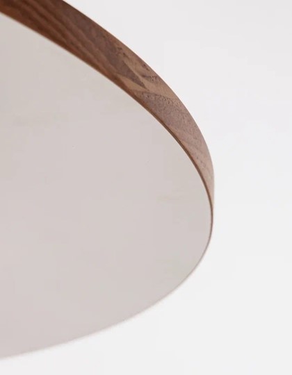 Кухонный раздвижной круглый стол Шпон Ореха д. 100 см МДФ ножки орех в Тамбове - изображение 15