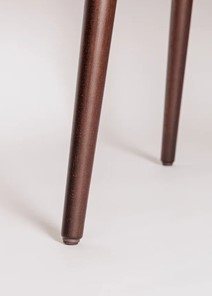 Кухонный раздвижной круглый стол Шпон Ореха д. 100 см МДФ ножки орех в Тамбове - предосмотр 5