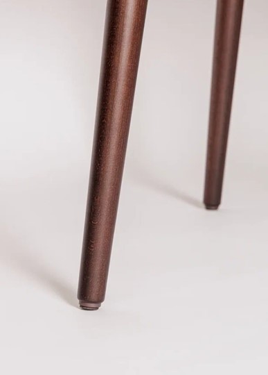 Кухонный раздвижной круглый стол Шпон Ореха д. 100 см МДФ ножки орех в Тамбове - изображение 5