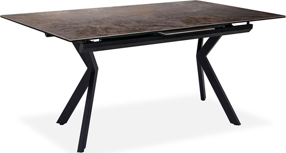 Кухонный стол раздвижной Бордо 2CX 160х90 (Oxide Moro/Графит) в Тамбове - изображение