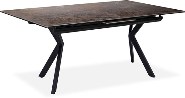 Кухонный стол раздвижной Бордо 3CX 180х95 (Oxide Moro/Графит) в Тамбове - изображение