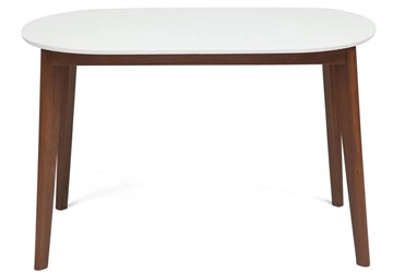 Кухонный раздвижной стол BOSCO (Боско) бук/мдф 120+30x80x75 Белый/Коричневый арт.11258 в Тамбове