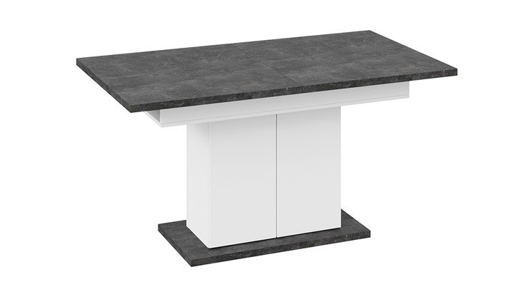 Кухонный раздвижной стол Детройт тип 1 (Белый/Ателье темный) в Тамбове - изображение 3