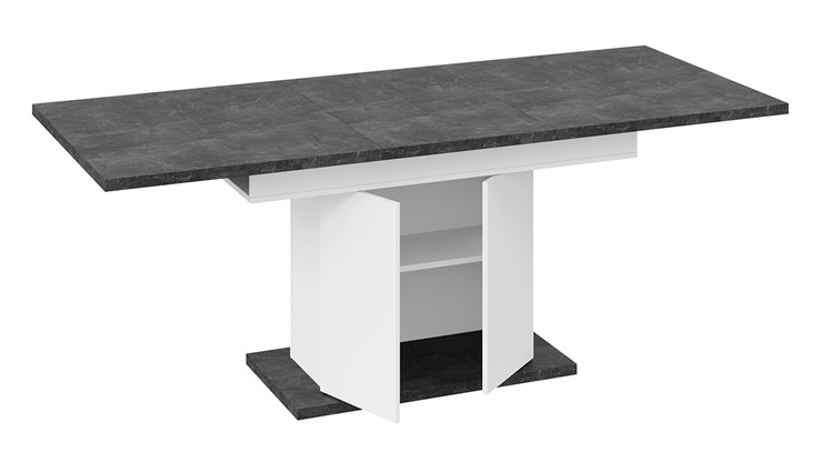 Кухонный раздвижной стол Детройт тип 1 (Белый/Ателье темный) в Тамбове - изображение 5