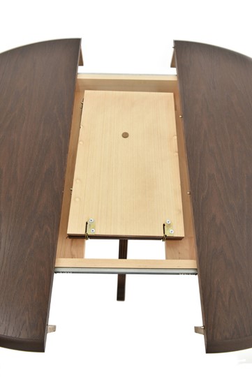 Кухонный раздвижной стол Фабрицио-1 исп. Круг 1000, Тон 9 (Морилка/Эмаль) в Тамбове - изображение 6