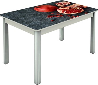 Кухонный стол раскладной Гамбург исп.2 ноги метал. крашеные №23, Фотопечать (Фрукты №31) в Тамбове