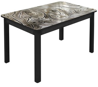 Кухонный раздвижной стол Гамбург Мини, ноги метал. крашеные №23 (Exclusive h140/черный) в Тамбове