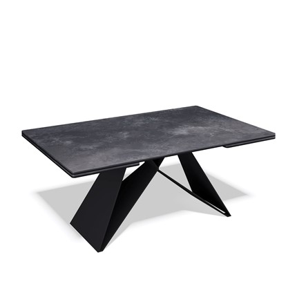 Кухонный раздвижной стол KB1400, черный/керамика черная в Тамбове - изображение