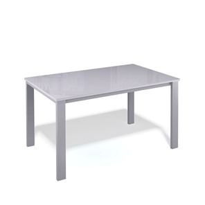 Кухонный стол раздвижной Kenner LL1200 серый/стекло серое глянец в Тамбове