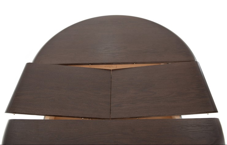 Раздвижной стол Леонардо-1 исп. Круг 820, тон 4 (Морилка/Эмаль) в Тамбове - изображение 5