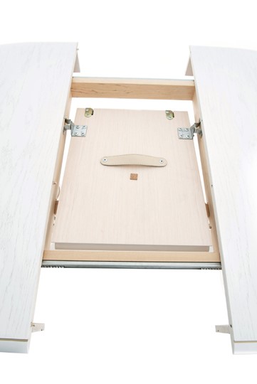 Кухонный стол раздвижной Леонардо-2 исп. Овал, тон 10 (Морилка/Эмаль) в Тамбове - изображение 4
