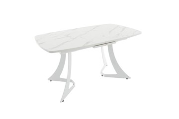 Кухонный стол раздвижной Милан Пластик (Камень белый) в Тамбове