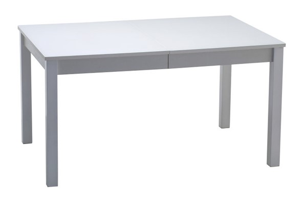 Кухонный стол раздвижной Нагано-2 стекло белое opti (хром-лак) в Тамбове - изображение