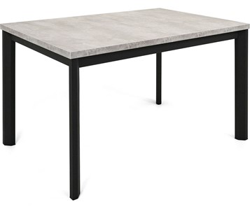 Кухонный раздвижной стол Нагано-2L (ноги черные, светлый цемент) в Тамбове