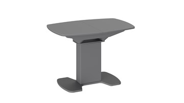 Кухонный раздвижной стол Портофино (СМ(ТД)-105.01.11(1)), цвет Серое/Стекло серое матовое LUX в Тамбове