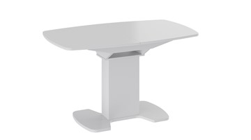 Раздвижной стол Портофино (СМ(ТД)-105.02.11(1)), цвет Белый глянец/Стекло белое в Тамбове - предосмотр