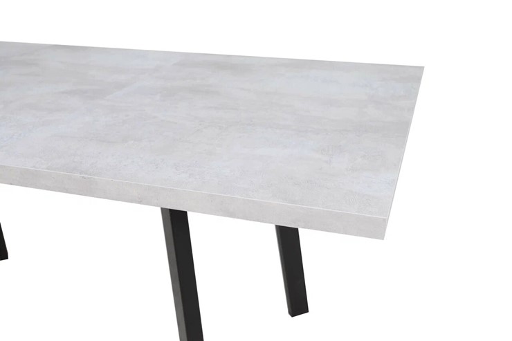 Кухонный раздвижной стол Робин, опоры прямые, цемент светлый в Тамбове - изображение 3