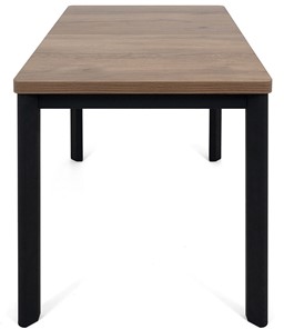 Кухонный раздвижной стол Токио-2L (ноги металлические черные, дуб табако) в Тамбове - предосмотр 2