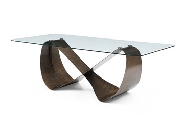 Стеклянный обеденный стол DT9305FGI (240) прозрачный/бронзовый в Тамбове