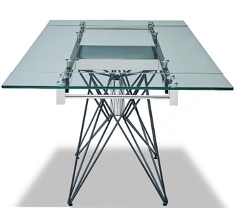 Кухонный стол раскладной T-041 (140) прозрачный в Тамбове - предосмотр 4
