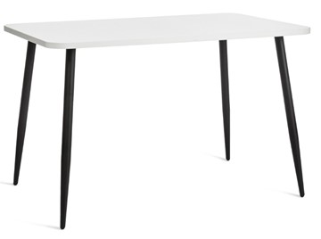 Кухонный обеденный стол PLUTO ЛДСП/металл, 120x80x77, Белый/Черный арт.19316 в Тамбове