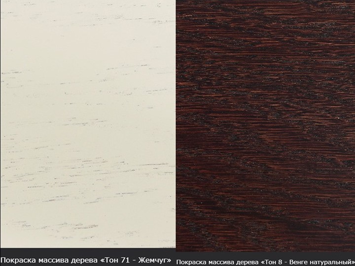 Раздвижной стол Леонардо-1 исп. Круг 820, тон 4 (Морилка/Эмаль) в Тамбове - изображение 16