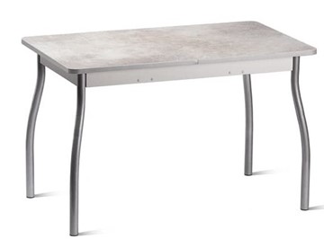 Кухонный стол Орион.4 1200, Пластик Белый шунгит/Металлик в Тамбове