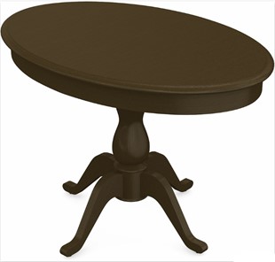 Кухонный раскладной стол Фабрицио-1 исп. Эллипс, Тон 5 Покраска + патина с прорисовкой (на столешнице) в Тамбове