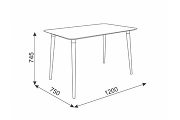 Обеденный стол Сканди 1, серый/венге в Тамбове - предосмотр 1