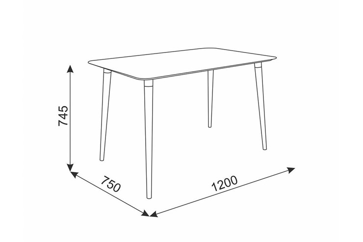 Обеденный стол Сканди 1, серый/венге в Тамбове - изображение 1