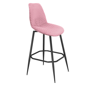 Барный стул SHT-ST29-С22 / SHT-S148 (розовый зефир/черный муар) в Тамбове