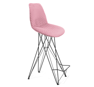 Барный стул SHT-ST29-С22 / SHT-S66 (розовый зефир/черный муар) в Тамбове