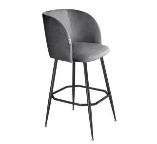 Барный стул SHT-ST33 / SHT-S148 (угольно-серый/черный муар) в Тамбове