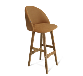Барный стул SHT-ST35 / SHT-S65 (горчичный/дуб брашированный коричневый) в Тамбове