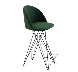 Барный стул SHT-ST35-2 / SHT-S66 (лиственно-зеленый/черный муар) в Тамбове