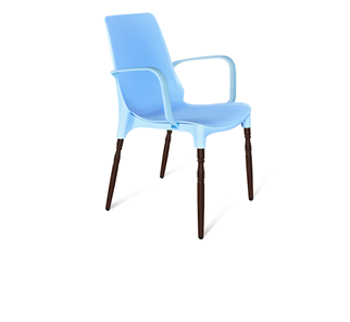 Кухонный стул SHT-ST76/S424-F (голубой/коричневый муар) в Тамбове