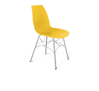 Обеденный стул SHT-ST29/S107 (желтый ral 1021/хром лак) в Тамбове