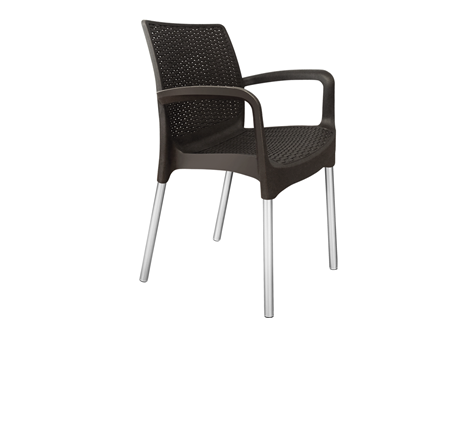 Кухонный стул SHT-ST68/S424 (черно-коричневый/хром лак) в Тамбове - изображение