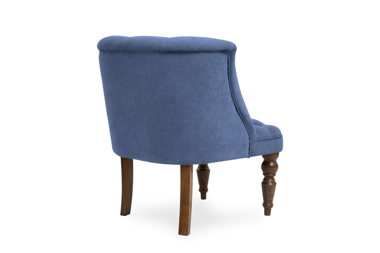 Мягкое кресло Бриджит синий ножки коричневые в Тамбове - изображение 4