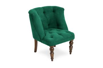 Кресло Бриджит зеленый ножки коричневые в Тамбове