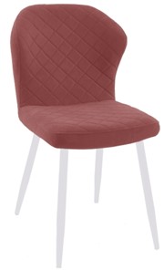 Обеденный стул 239 розовый, ножки белые в Тамбове
